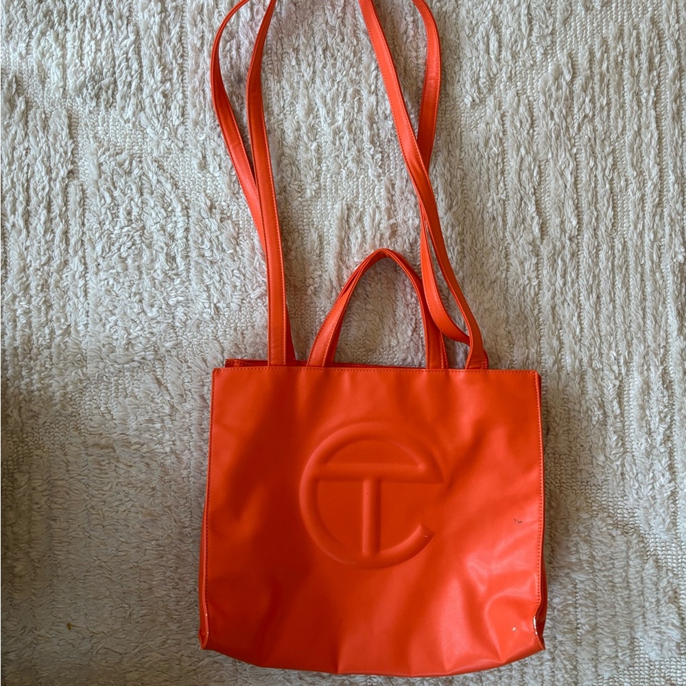 Telfar Orange Tote Bag